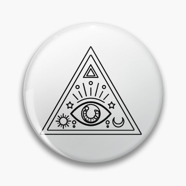 Artikelvorschau, Plain All Seeing Eye Schablone - Diy Color Me In entworfen und verkauft von StencilGifts.