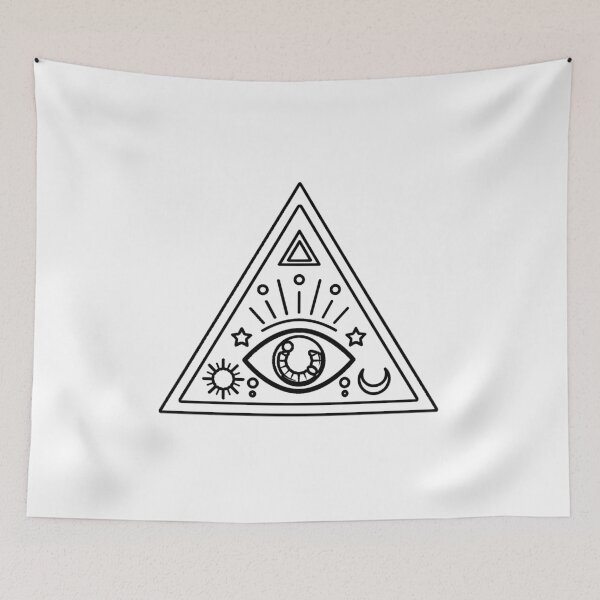 Item preview, Plain All Seeing Eye Stencil - Diy Color Me In designed and sold by StencilGifts.