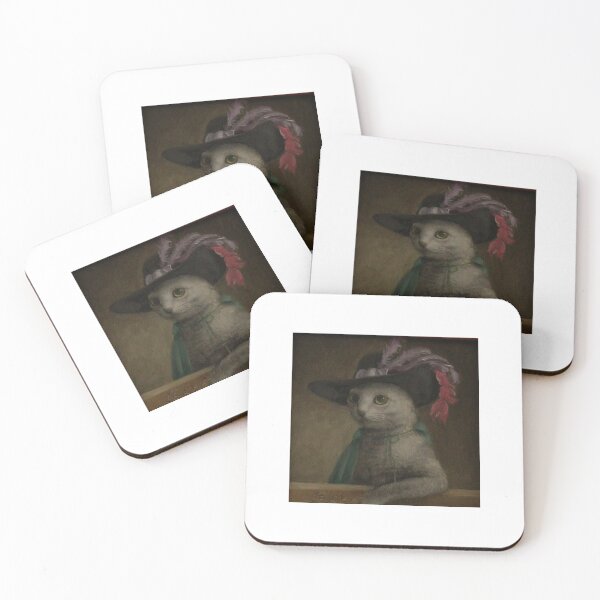 Item preview, Portrait of a Meowsketeer designed and sold by Caitlin Barlow-VanMeter.