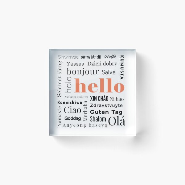 Item preview, Hello Translations designed and sold by MelanieMerches.