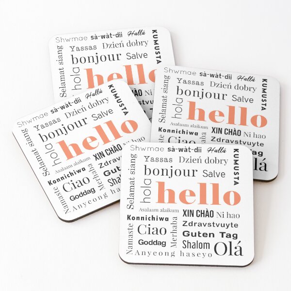 Item preview, Hello Translations designed and sold by MelanieMerches.