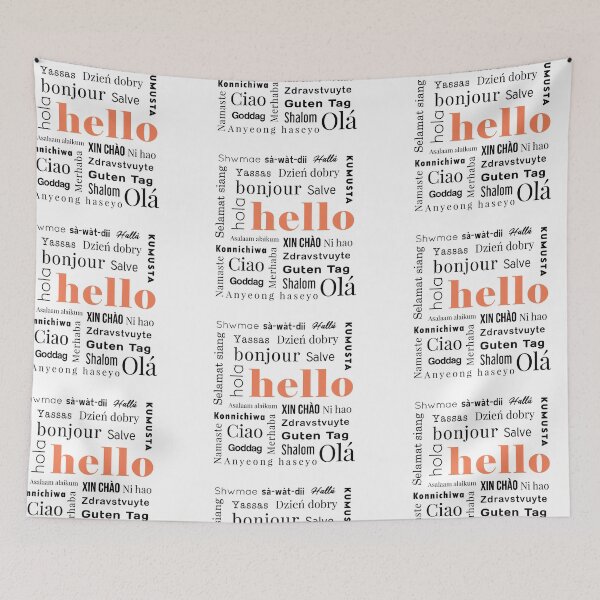 Item preview, Hello Translations designed and sold by MelanieMerches.