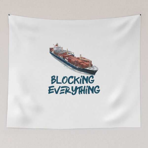Item preview, Ships Blocking Everything designed and sold by NiceShirtY.