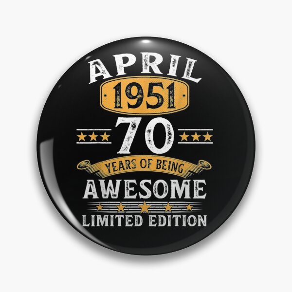 Item preview, 70 Year Old Birthday April 1951 Shirt Women 70th Birthday designed and sold by anniversaryshop.