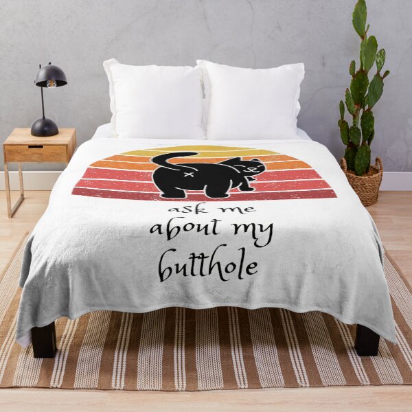 Item preview, Look at me Ask Me About My Butthole Cat Funny Cat designed and sold by HumbleShirt.