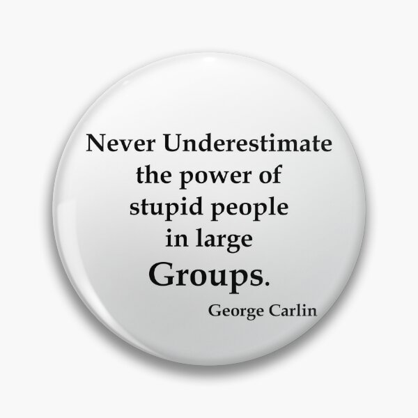 Item preview, G. Carlin - Large Groups (White T) designed and sold by OleKurmudgeon.