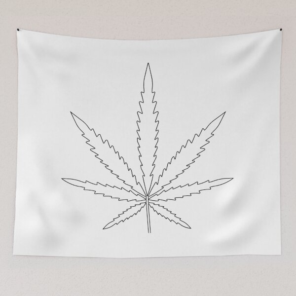 Item preview, Plain Sativa PotLeaf Stencil - Diy Color Me In designed and sold by StencilGifts.