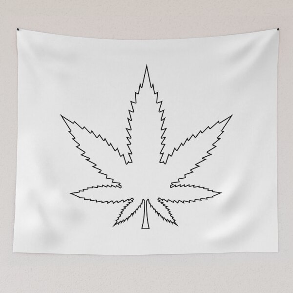 Item preview, Plain Indica Potleaf Stencil - Diy Color Me In designed and sold by StencilGifts.