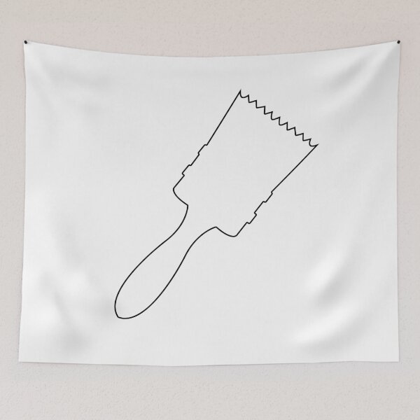 Item preview, Plain PaintBrush Stencil - Diy Color Me In designed and sold by StencilGifts.