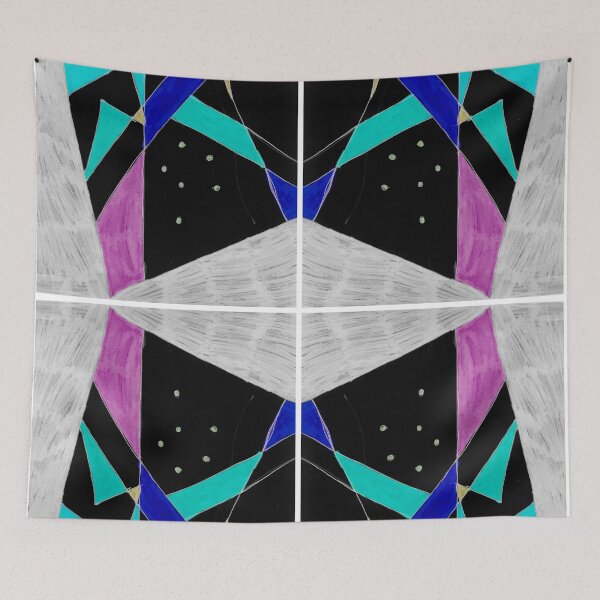 Item preview, Retro Geometric Line Art X designed and sold by Designs By YL.