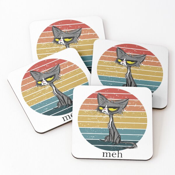 Item preview, Meh Cat Funny Cat designed and sold by HumbleShirt.