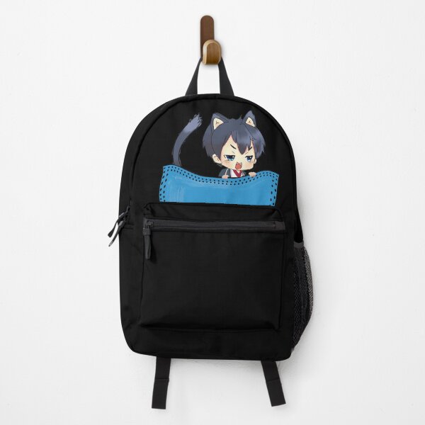 Item preview, Kawaii Anime Cat Boy With Ears And Tail Peeking Out Of Pocket designed and sold by StormyMuse.