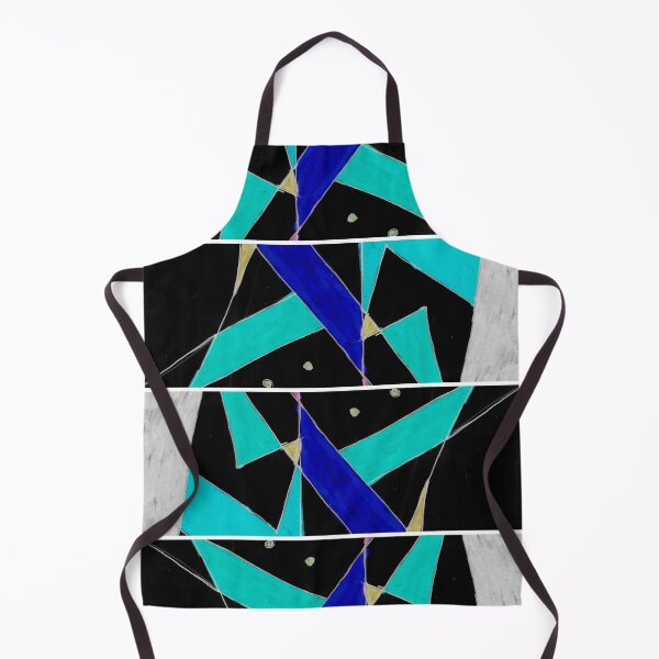 Item preview, Retro Geometric Line Art- Blues designed and sold by Designs By YL.