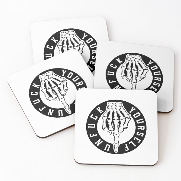 Item preview, Unfuck Yourself Sarcastic skeleton graphic designed and sold by 187designz.
