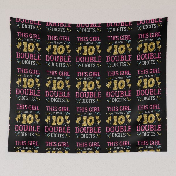 Item preview, 10th Birthday This Girl Is Now 10 Double Digits designed and sold by anniversaryshop.