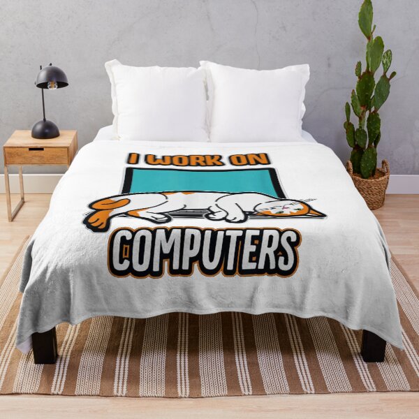 Item preview, I Work On Computers With My Cat Funny Cat designed and sold by HumbleShirt.