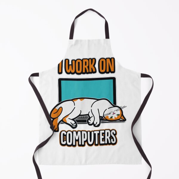 Item preview, I Work On Computers With My Cat Funny Cat designed and sold by HumbleShirt.