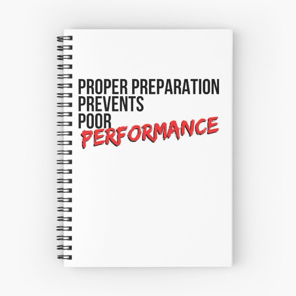 Aperçu de l'œuvre Une bonne préparation prévient les mauvaises performances - Esprit de motivation créée et vendue par CWolff.
