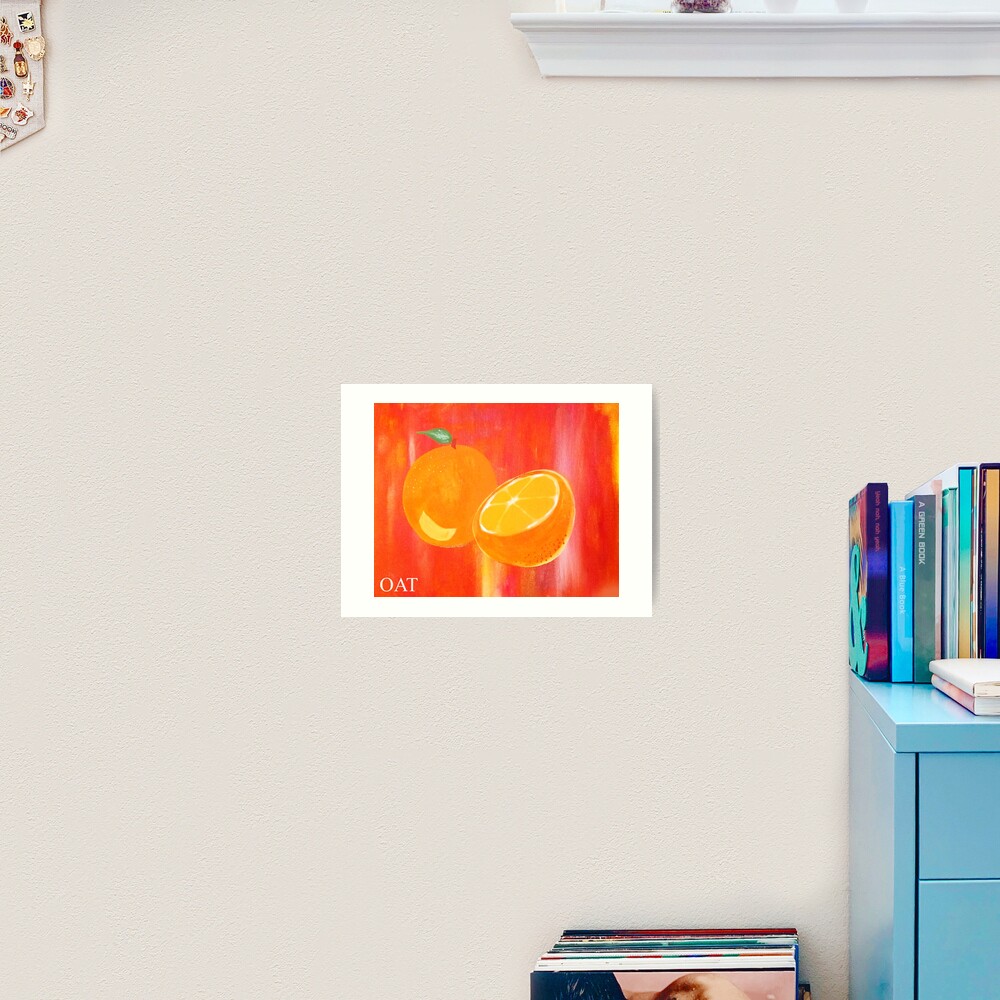 Happy Orange Art Print