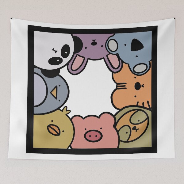 Item preview, Cute baby animals square  designed and sold by Shui-art.