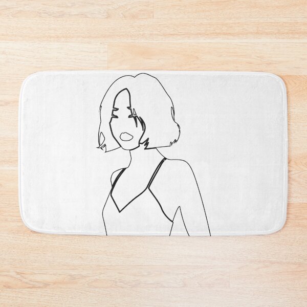 Item preview, Plain Cute Short Hair Girl Stencil - Diy Color Me In designed and sold by StencilGifts.