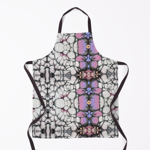Item preview, Abstract Suminagashi Pink and Yellow Flowers with Rocks designed and sold by Akvauter.