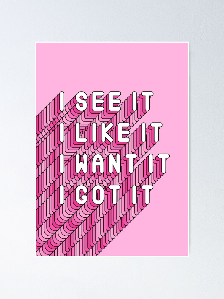Alternate view of I Got It Pink Poster