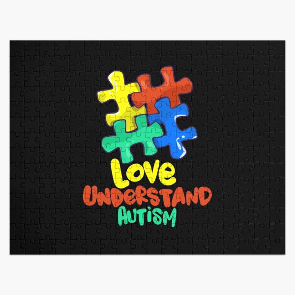 Autism Mom Autism Awarenes Self Love Family Equality puzzle Gift Mama Bear Love Matching Autism Dad Diversity