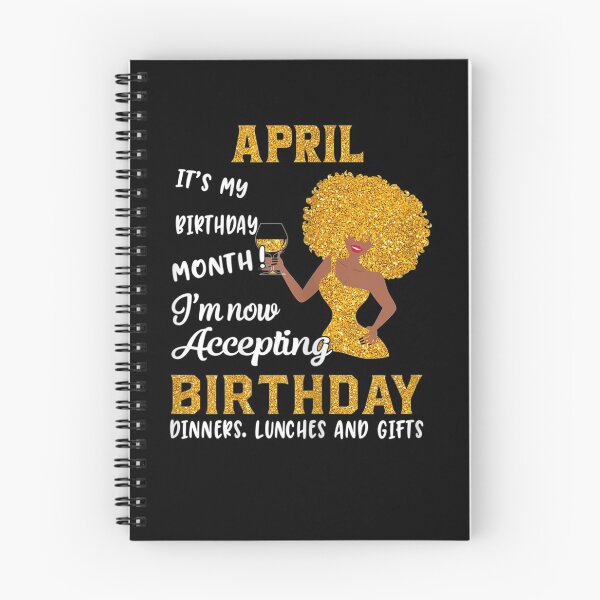 Item preview, it's my birthday month black women april aries taurus gifts designed and sold by anniversaryshop.