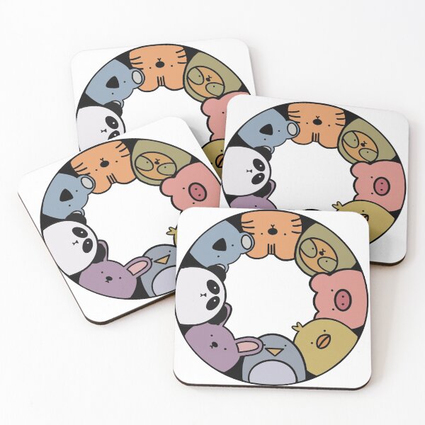 Item preview, Cute baby animals circle  designed and sold by Shui-art.