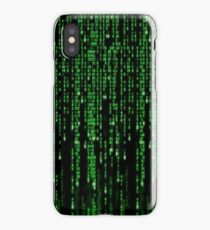 Matrix code style design iPhone Case