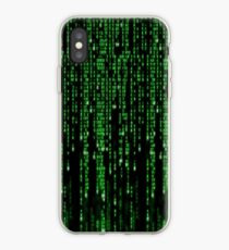 Matrix code style design iPhone Case