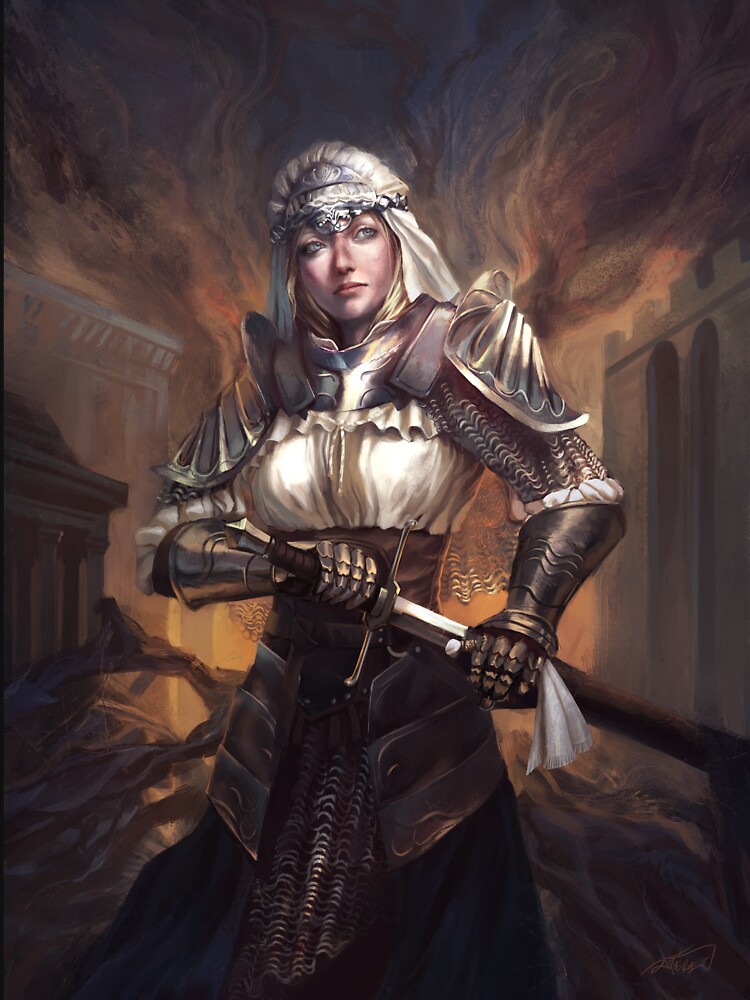Thorns Væsen Lærerens dag Female Knight Of Sunless Realms" Essential T-Shirtundefined by  jorgeleoperez | Redbubble