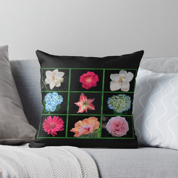 Item preview, Floral Collage Pillow designed and sold by Bonnie T.  Barry.