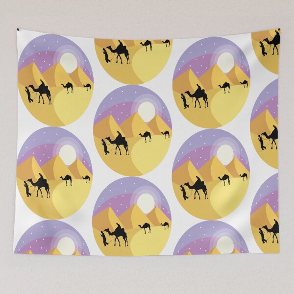 Item preview, Camels in the desert designed and sold by Makicalgui.