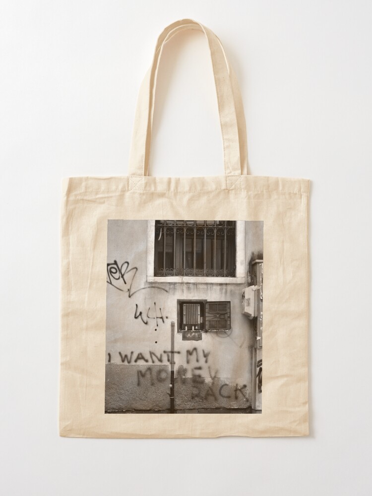 Alternate view of Not Happy! Tote Bag