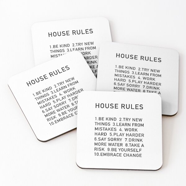 Item preview, House Rules designed and sold by corbrand.