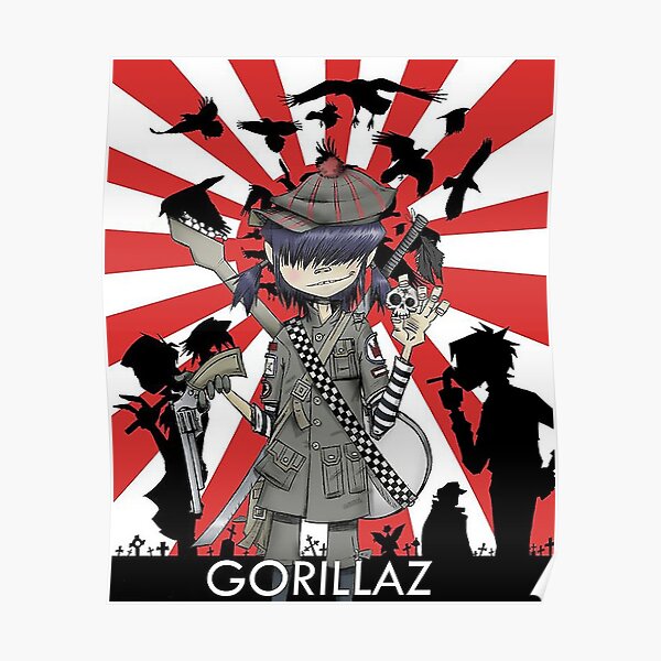 GRLZ rouge et blanc Poster