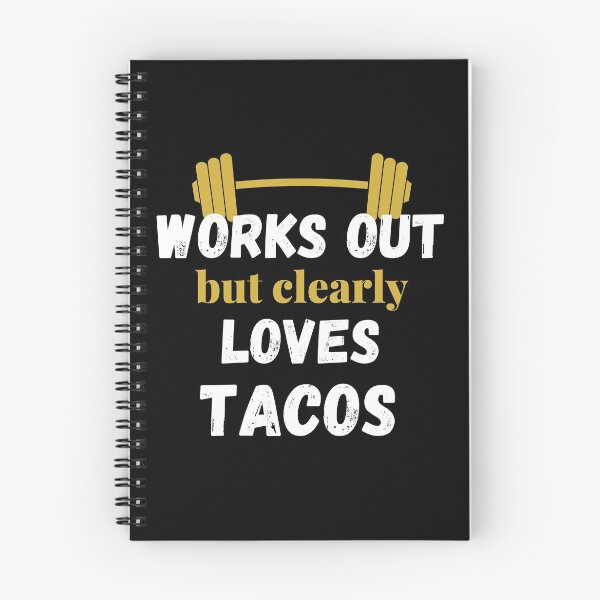 Item preview, Works Out But Clearly Loves Tacos designed and sold by Comfy Creations.