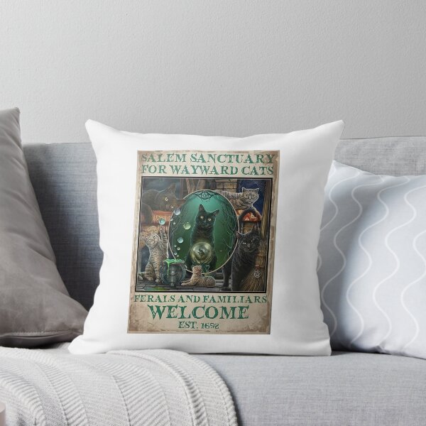 Item preview, Cat Salem Sanctuary For Wayward Cats Mirror Poster designed and sold by JoaoGCosta.
