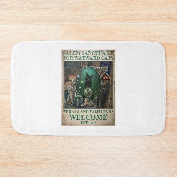 Item preview, Cat Salem Sanctuary For Wayward Cats Mirror Poster designed and sold by JoaoGCosta.