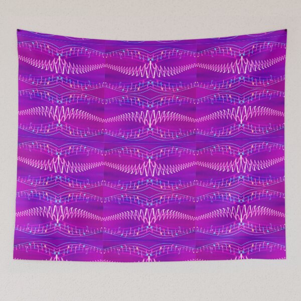 Item preview, Bright Musical Harps on Purple designed and sold by Only1helen.