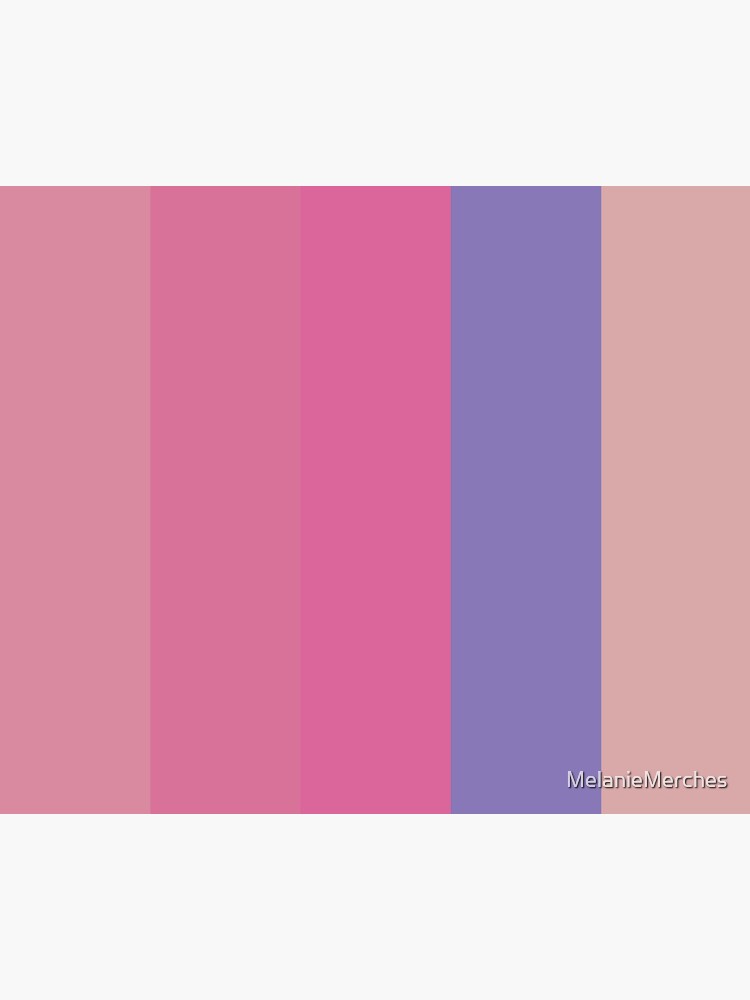 "Pink and purple Color Palette, Shades of pink and violet" Sticker for