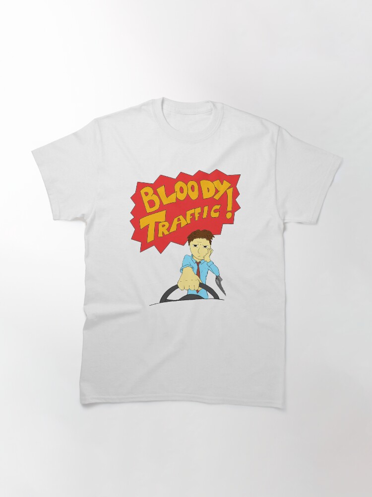 Thumbnail 3 of 7, Classic T-Shirt, Bloody Traffic! designed and sold by bydood.