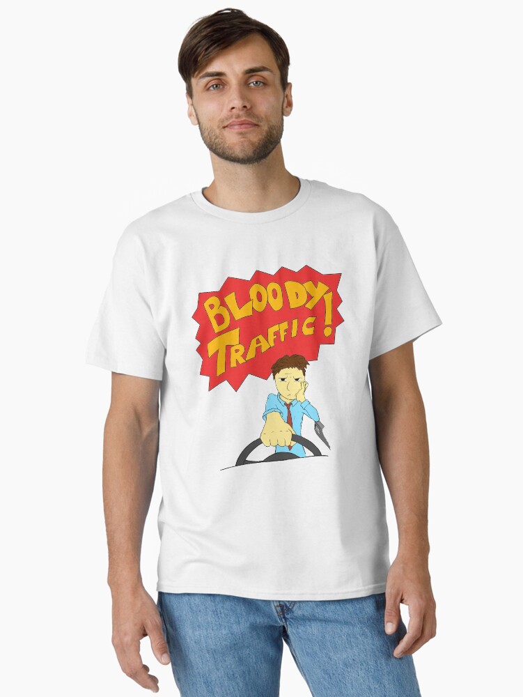Thumbnail 1 of 7, Classic T-Shirt, Bloody Traffic! designed and sold by bydood.