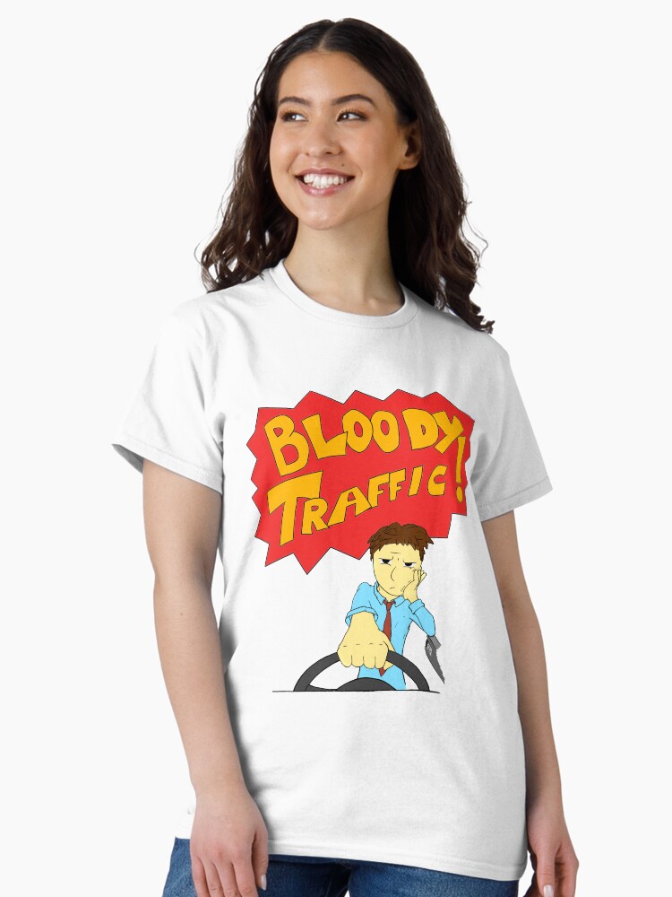 Thumbnail 2 of 7, Classic T-Shirt, Bloody Traffic! designed and sold by bydood.