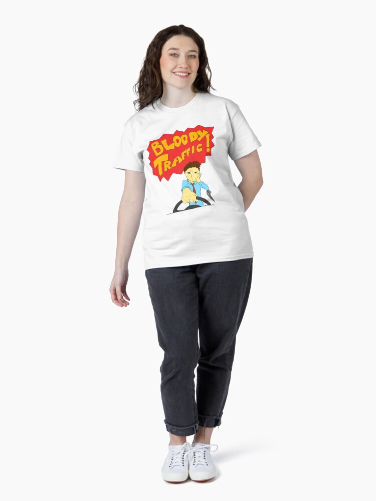 Thumbnail 4 of 7, Classic T-Shirt, Bloody Traffic! designed and sold by bydood.