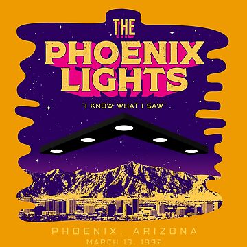 Phoenix lights 1997. Original painting on canvas. 11x14in UFO art Space art shops