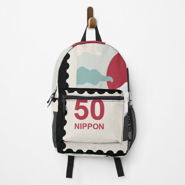 Item preview, Japanese flag inspired mountain stamp designed and sold by RRdesigned.