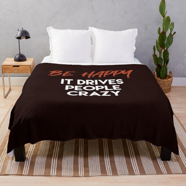 Item preview, Happiness quote. Be happy. It makes people crazy. Inspirational. Motivational. designed and sold by efenem.